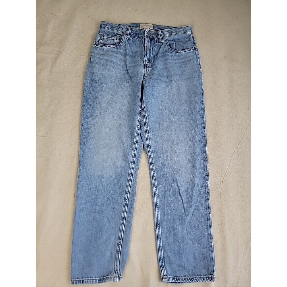 Everlane The Summer Jean Women 28‎ Light Wash Blue High Rise Straight Leg Denim